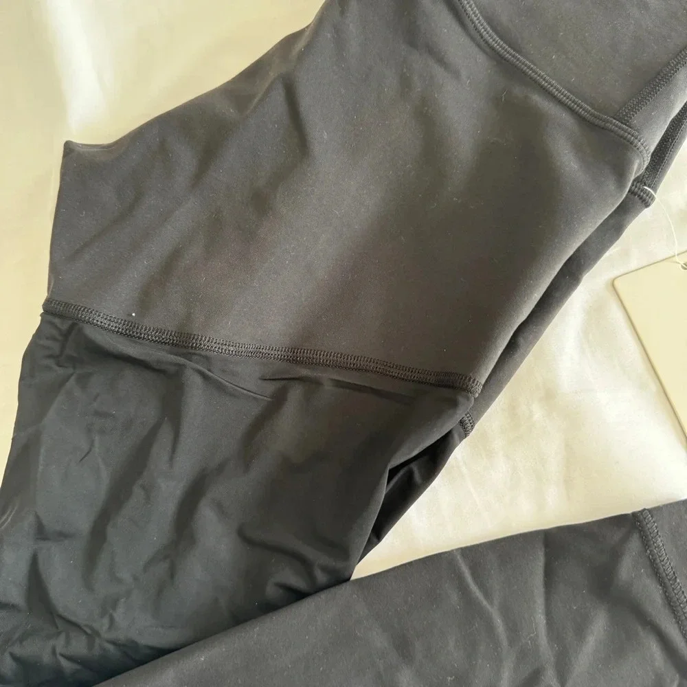 🆕🖤 Lululemon Wunder Train Mesh High Rise Tight 25” Black